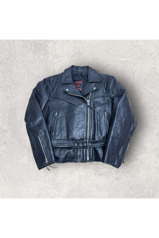 Vintage North Western Leather Moose Creek Montana Leather Jacket- L
