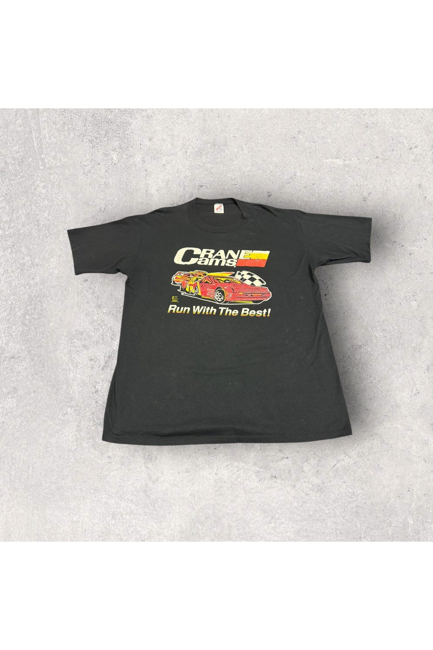 Vintage Jerzees Single Stitch Crane Cams Run With The Best Tee- XXL