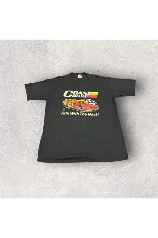 Vintage Jerzees Single Stitch Crane Cams Run With The Best Tee- XXL