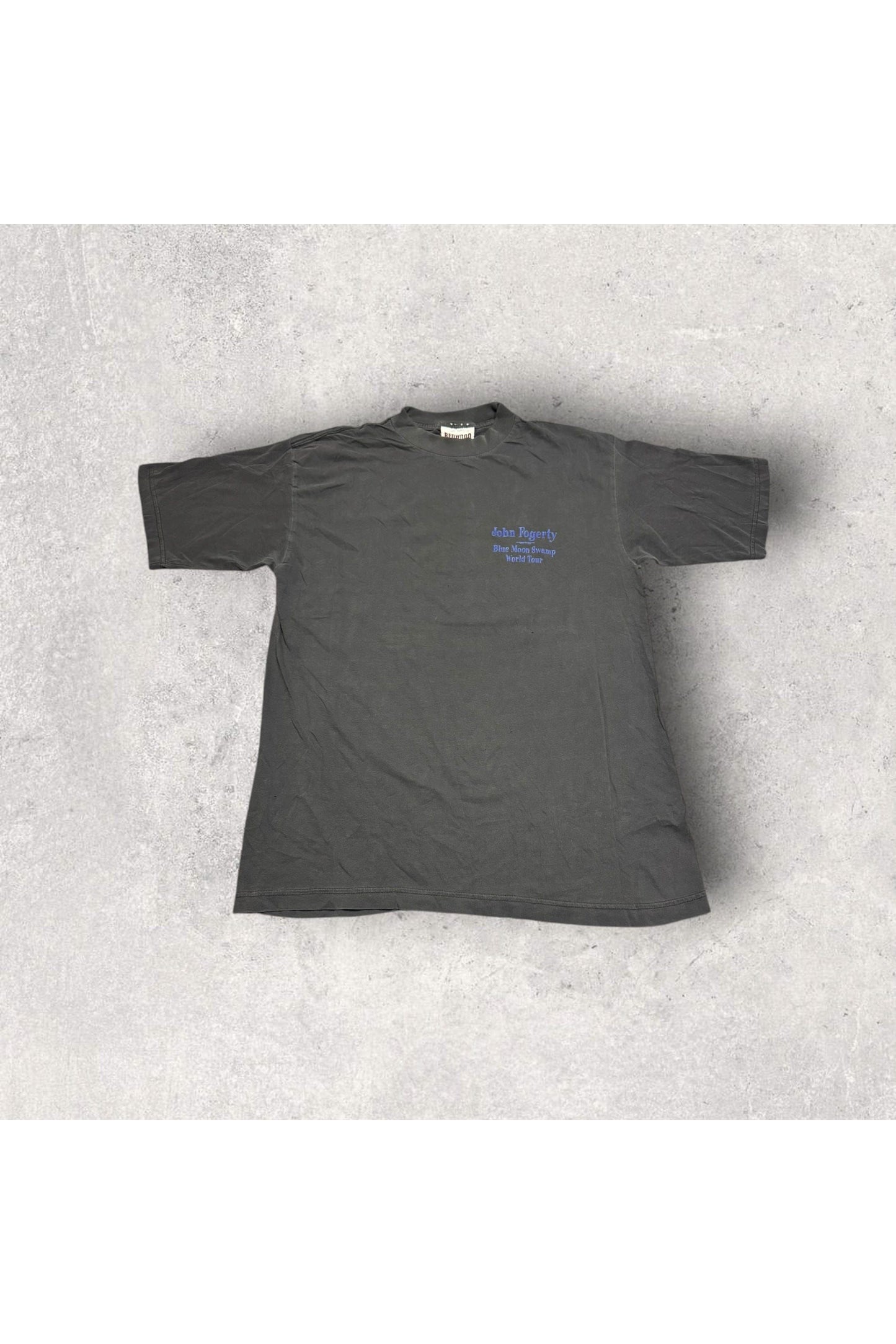 Vintage Redwood Sportswear John Fogerty Blue Moon Swamp World Tour Tee- L