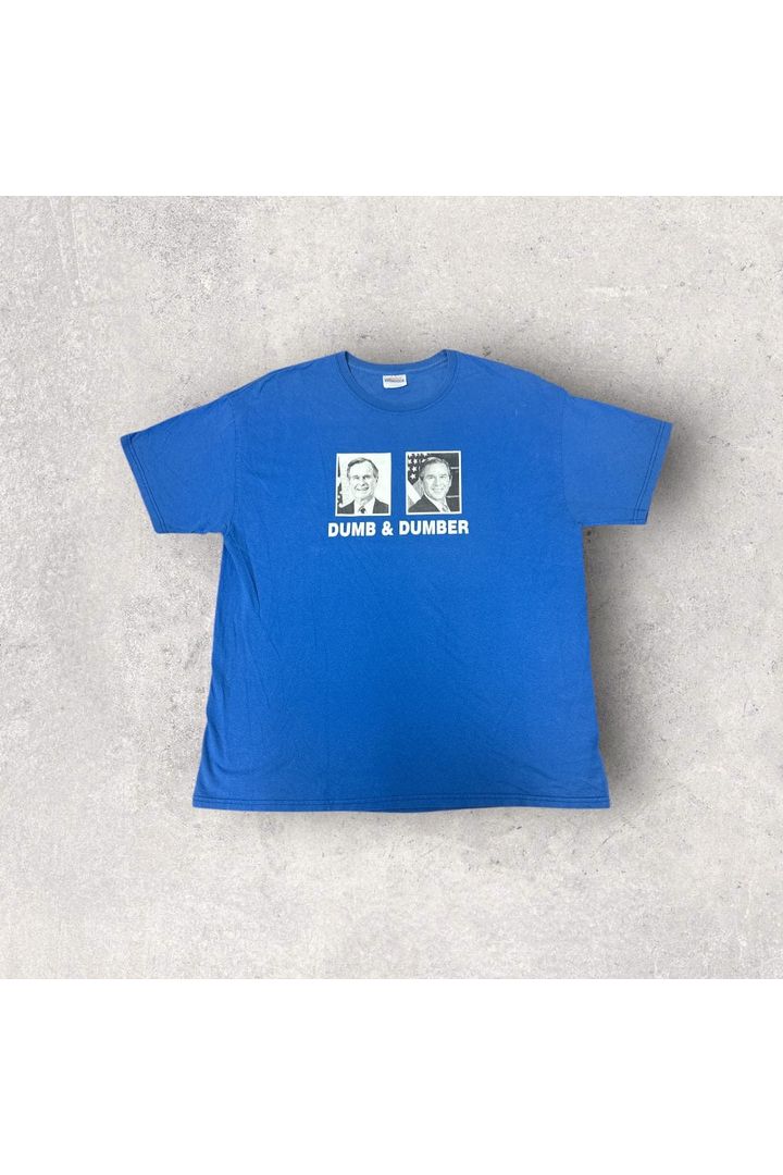 Vintage 2000s George W. Bush Dumb & Dumber Tee- XL