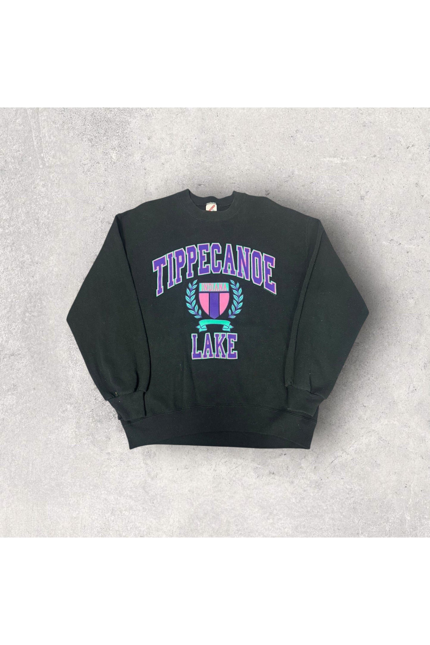 Vintage Made In USA Jerzees Tippecanoe Lake Indiana Crewneck- XL