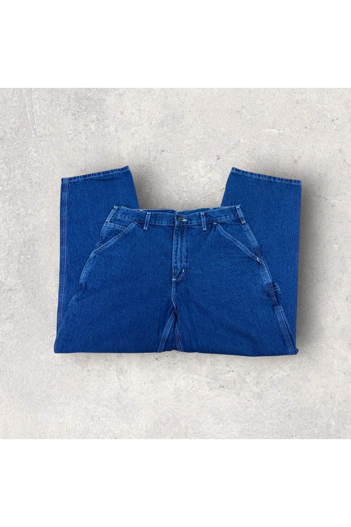 Carhartt Original Dungaree Fit B13 DST Carpenter Workwear Jeans- 33 x 30