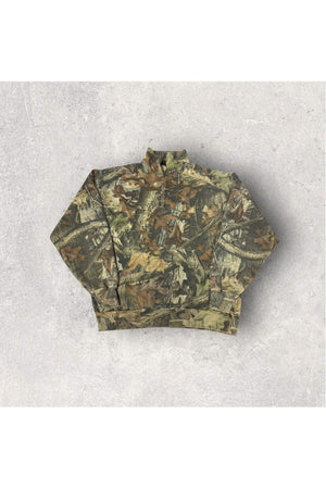 Vintage Liberty Advantage Timber Real Tree Camo 1/4 Zip Pullover- L
