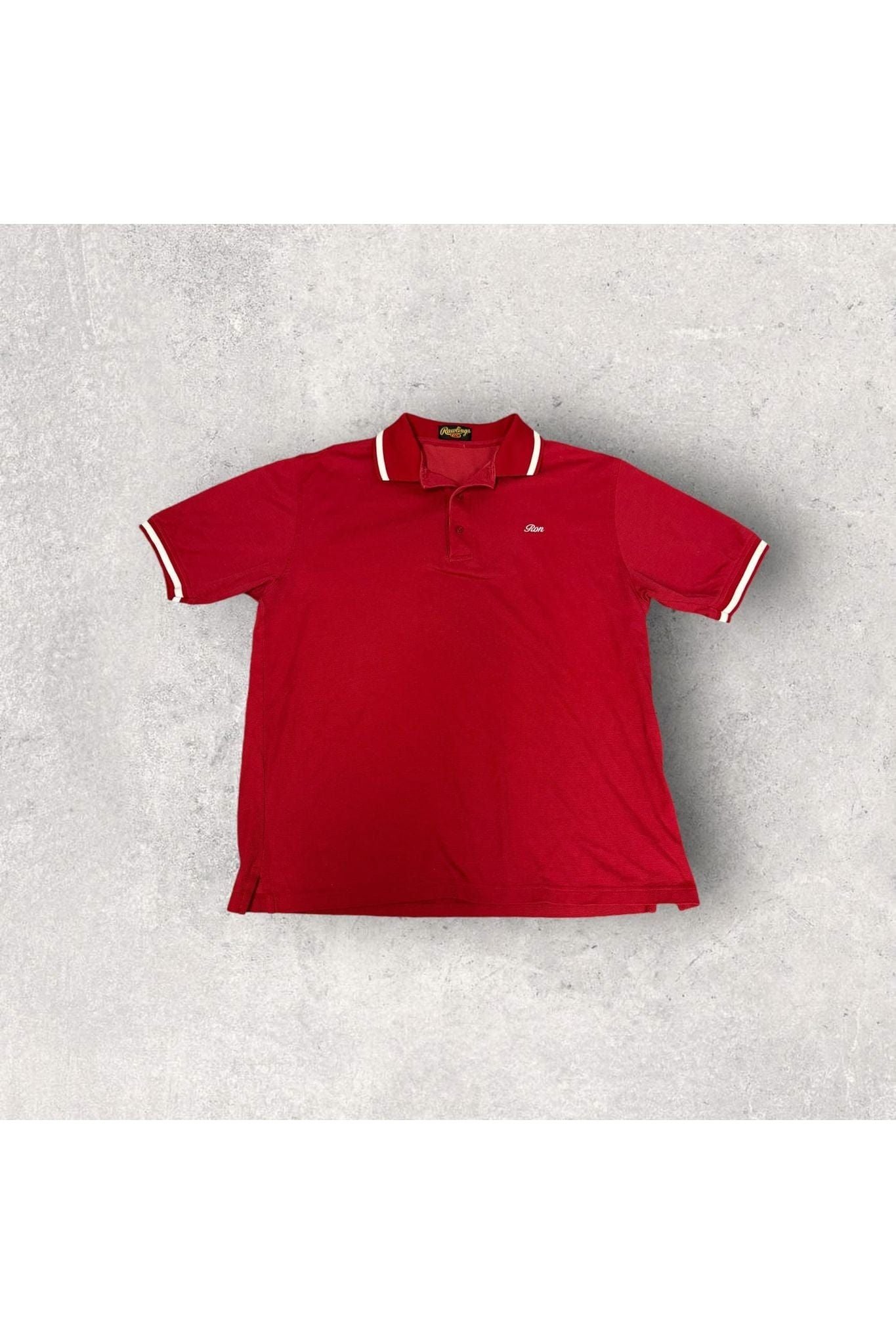 Vintage Rawlings Embroidered Ron / Drake Polo- L