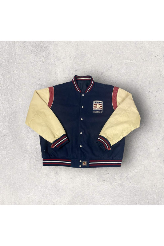Vintage Jeff Hamilton JH Designs National Baseball Hall of Fame Reversible Bomber Jacket- 3XL