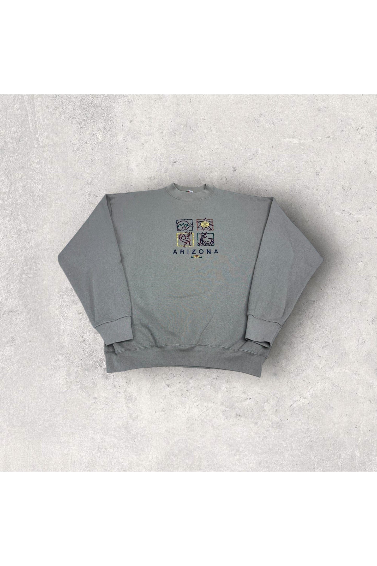 Vintage Fruit of the Loom Arizona Embroidered Travel Crewneck- XL