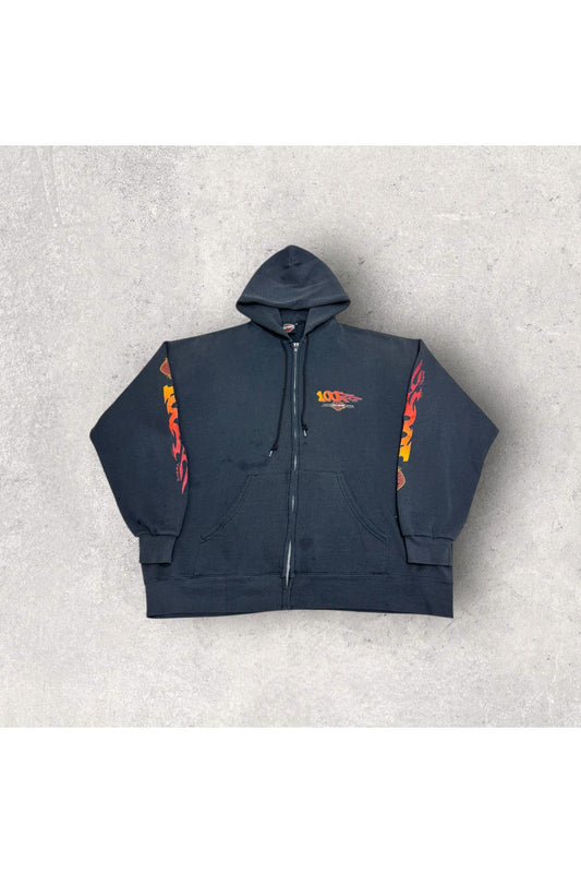 Vintage 2002 Daytona Harley-Davidson Full Zip Hooded Sweatshirt- XL
