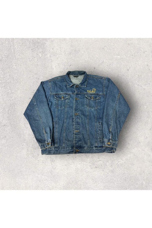 Vintage Palms Las Vegas Casino Embroidered Denim/Jean Jacket- L