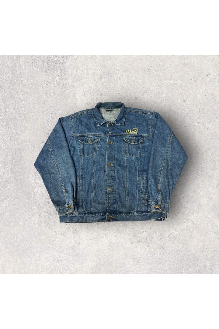 Vintage Palms Las Vegas Casino Embroidered Denim/Jean Jacket- L
