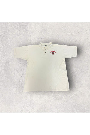 Vintage Gold Basicss Label Indiana University Polo- L