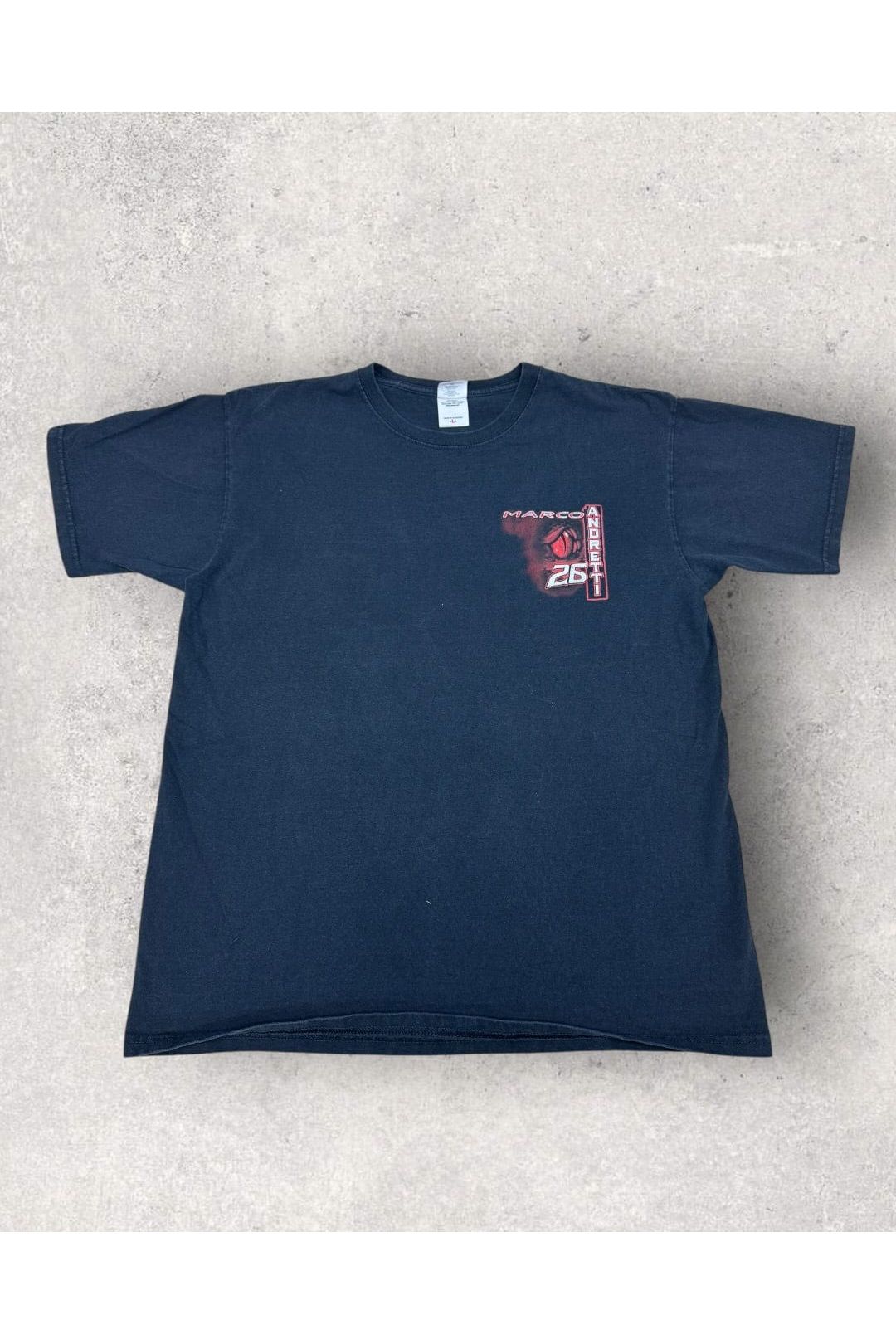 Vintage Y2K Anvil Marco Andretti Venom Energy Drink Racing Tee- L