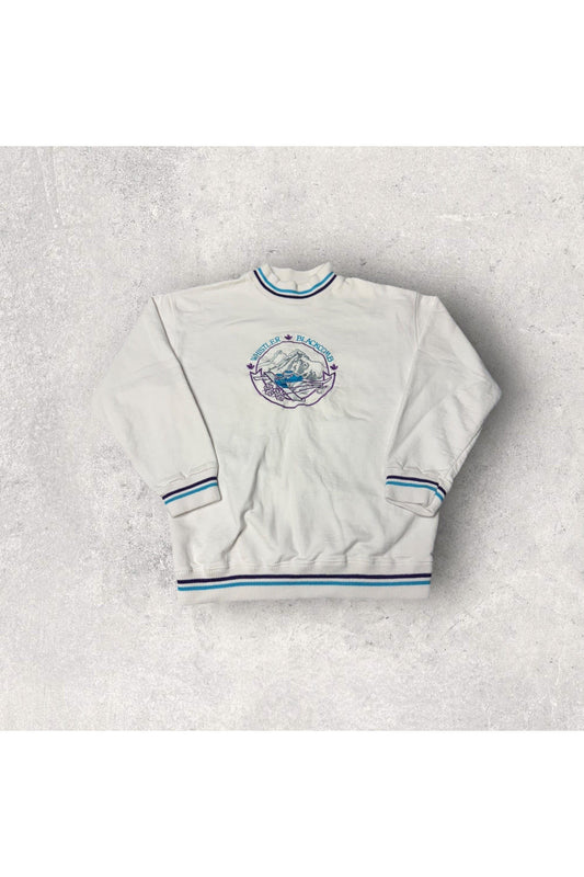 Vintage Whistler Blackcomb Embroidered Ski Crewneck- S