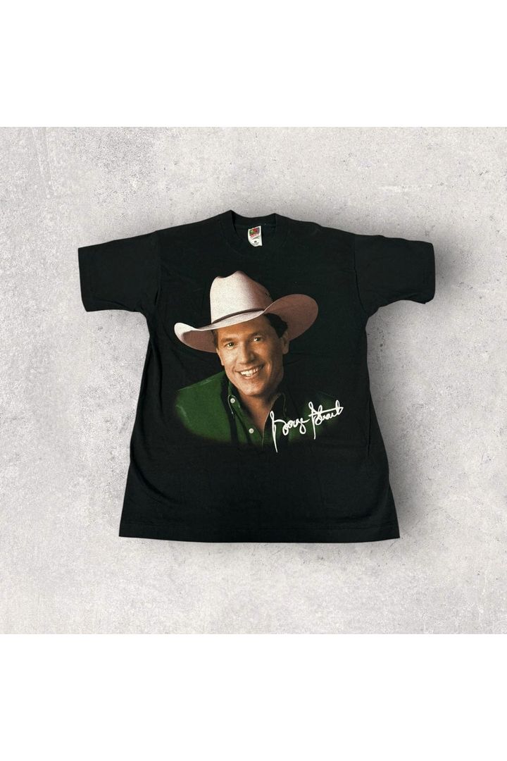 Vintage 90s Single Stitch George Strait Tour Tee- L
