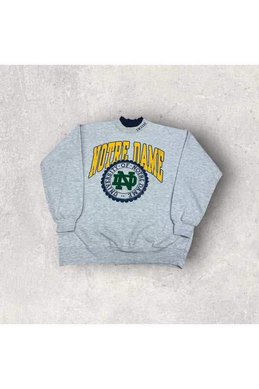 Vintage Dodger Made In USA University of Notre Dame Crewneck- L