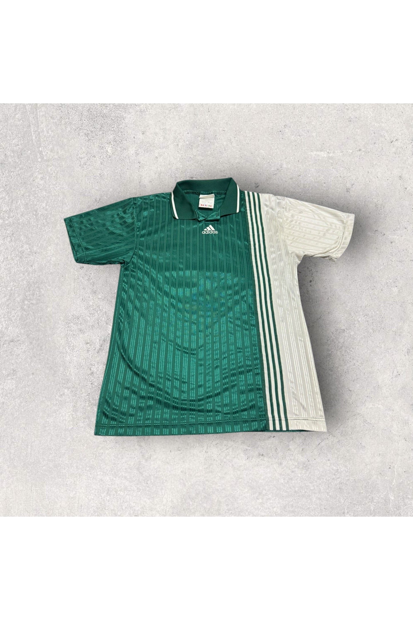 Vintage Made In USA 90s Addidas Collared Soccer Jersey- L
