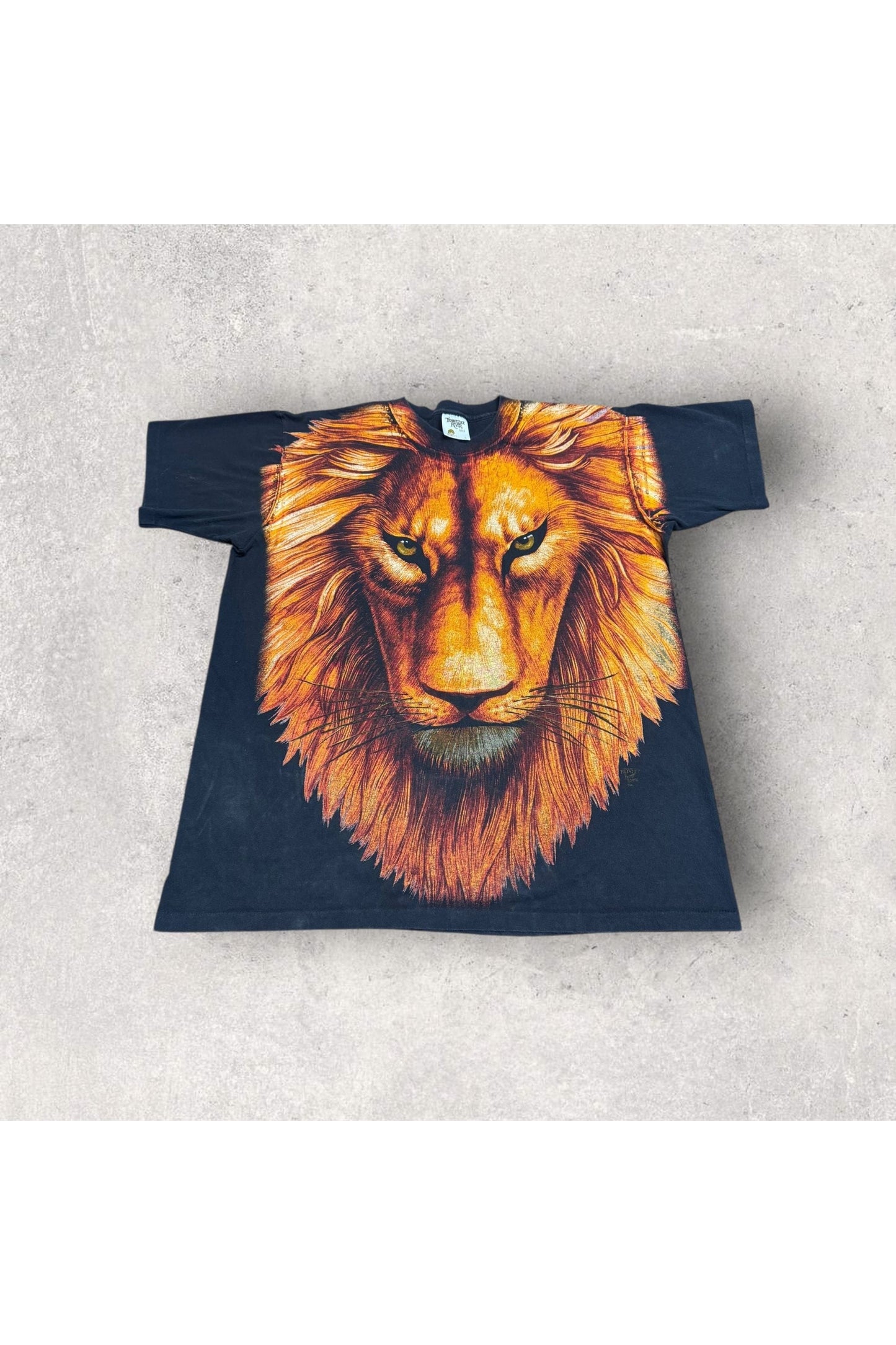 Vintage Tennessee River Gold Single Stitch Lion All Over Print Tee- L