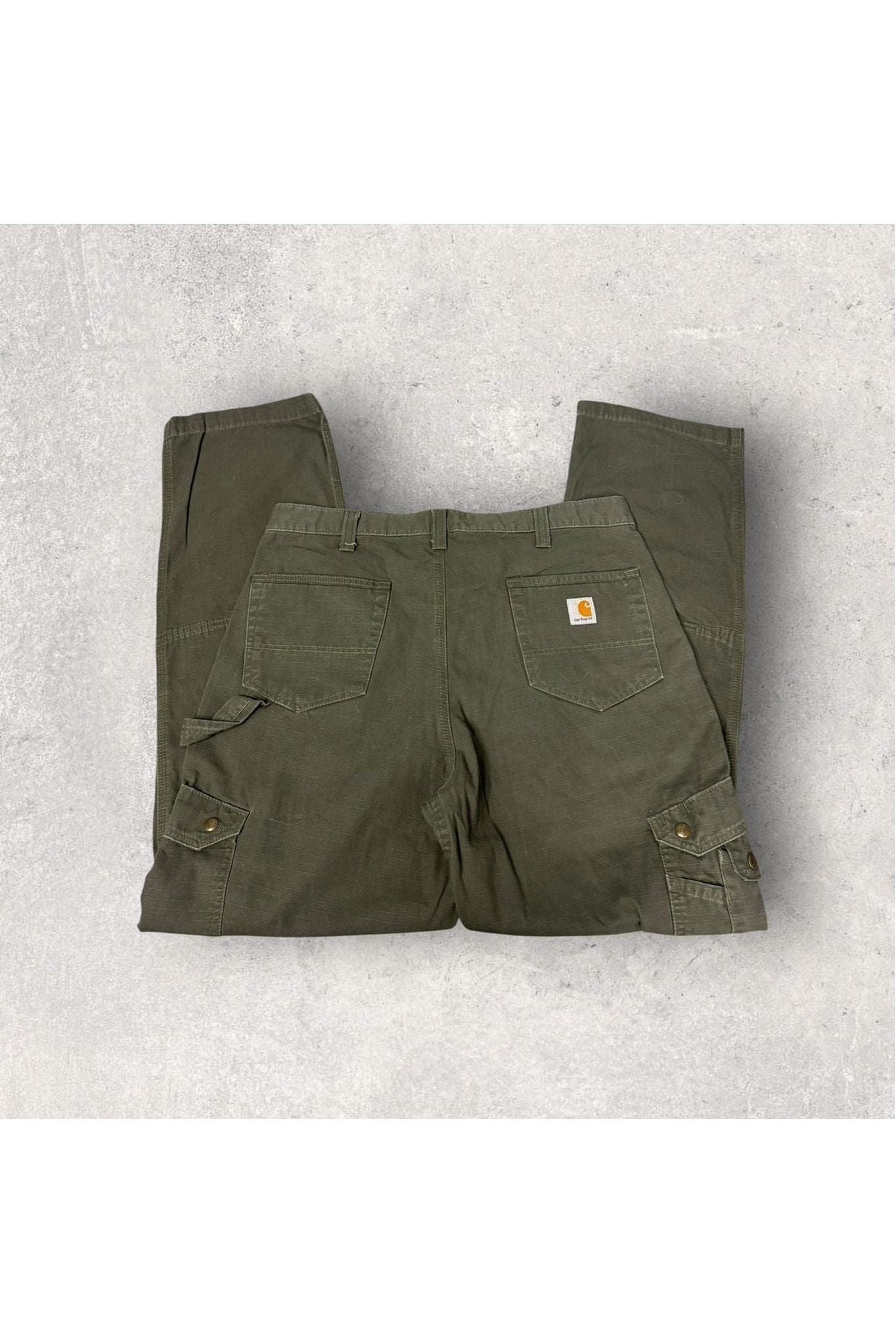 Carhartt Relaxed Fit Cargo Workwear Pants B342 MOS- 38 x 34