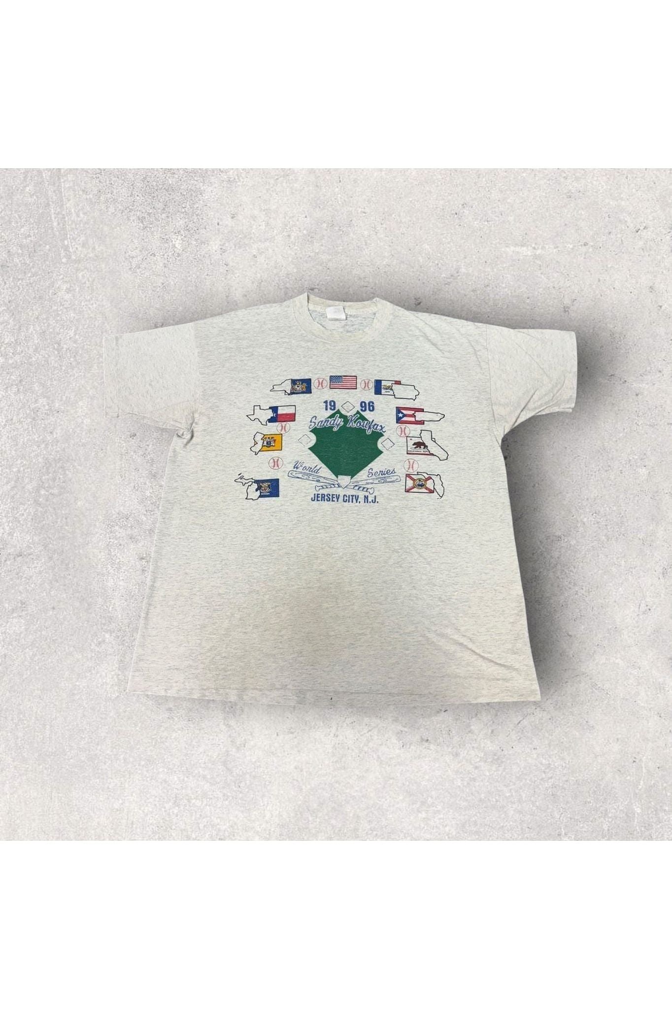 Vintage 1996 Sandy Koufax World Series Baseball Tee- XL