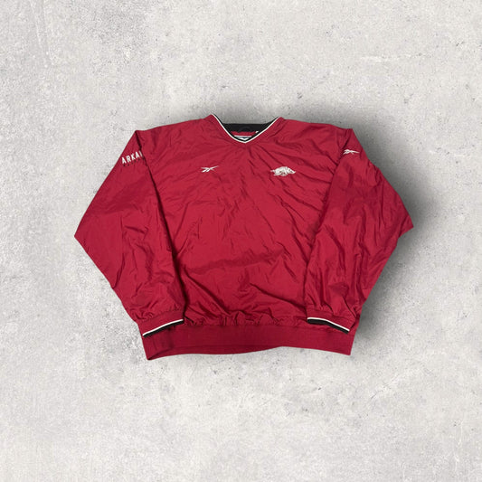 Vintage Reebok Arkansas Razorbacks Pullover Windbreaker- XL