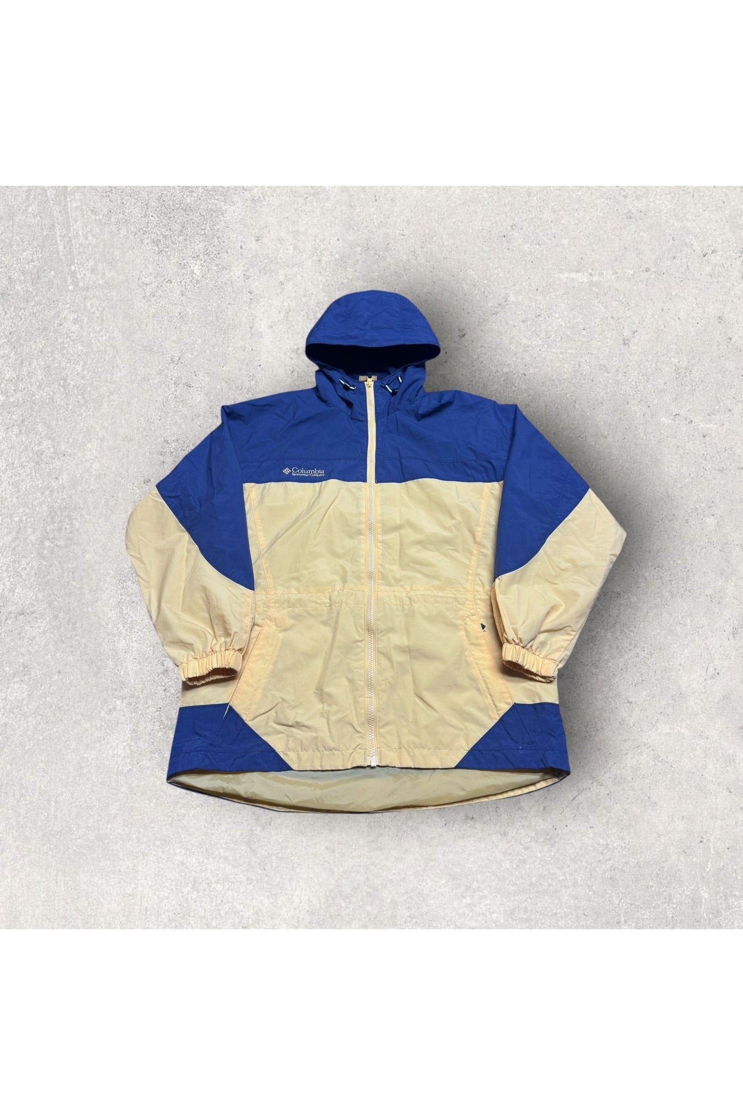 Vintage Women's Columbia Hooded Windbreaker/Light Jacket- M