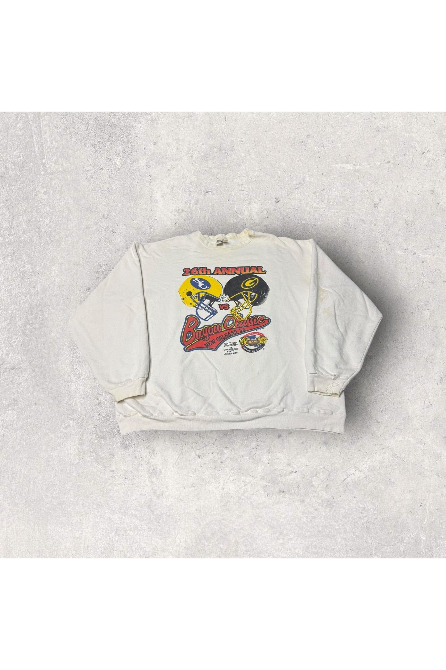 Vintage Oneita 1999 State Farm Bayou Classic Southern University vs. Grambling State University Crewneck- XXL