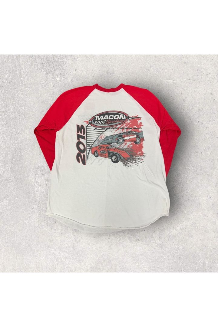 2013 Macon Speedway 3/4 Sleeve Tee- L