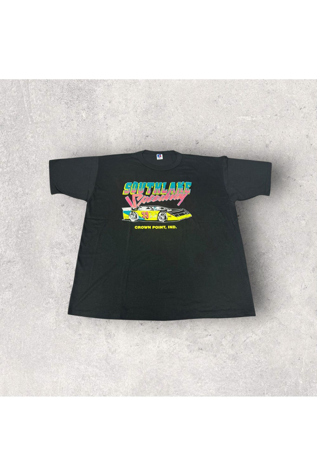 Vintage Russell Made In USA 1999 Southlake Speedway Racing Tee- XXL