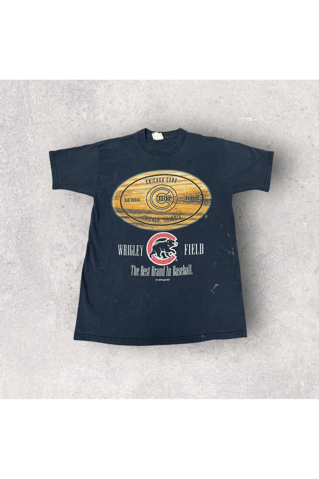 Vintage 1997 Chicago Cubs Wrigley Field The Best Brand In Baseball Tee- L