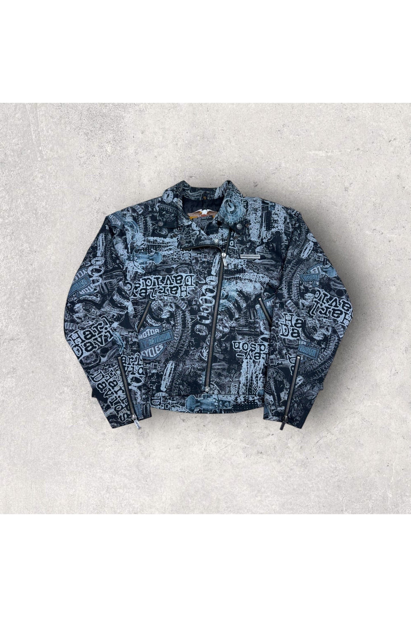 Harley-Davidson Women's All Over Print Light Biker Jacket- XL