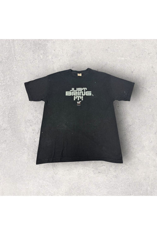 Vintage 2000 WWF The Rock Just Bring It! Wrestling Tee- XL