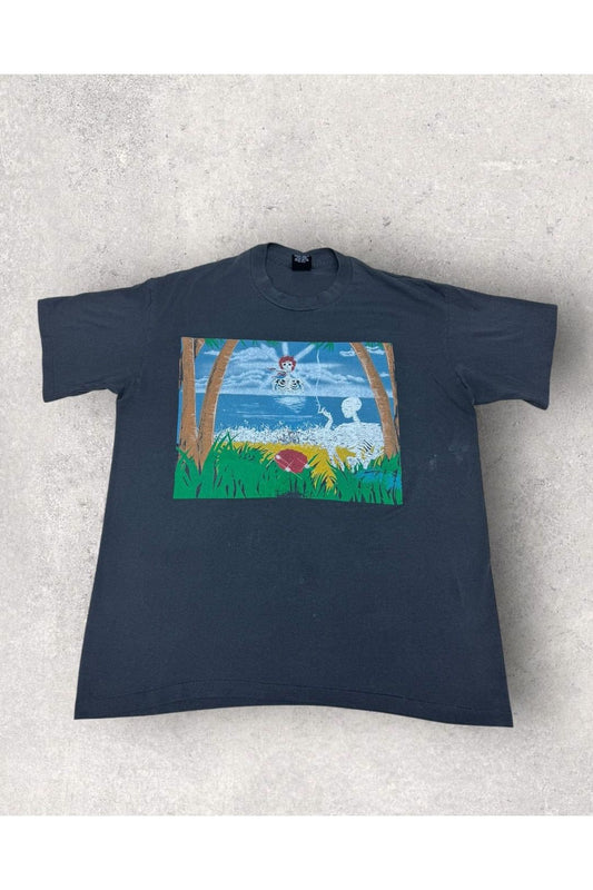 Vintage Single Stitch Made In USA Platinum T's Bootleg Grateful Dead Sunshine Daydream Tee- XL