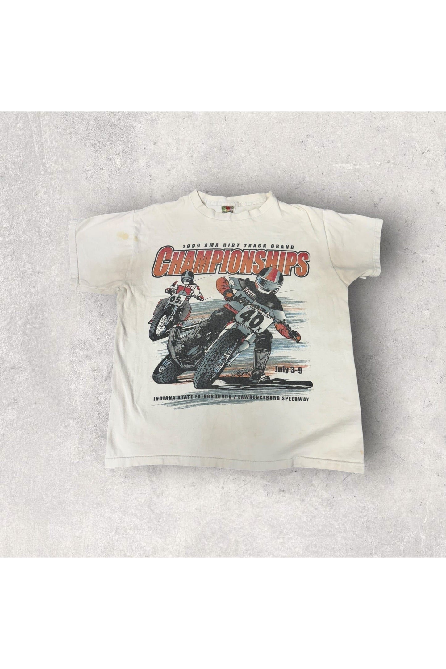 Vintage 1999 AMA Dirt Track Grand Championships Motocross Racing Tee- M