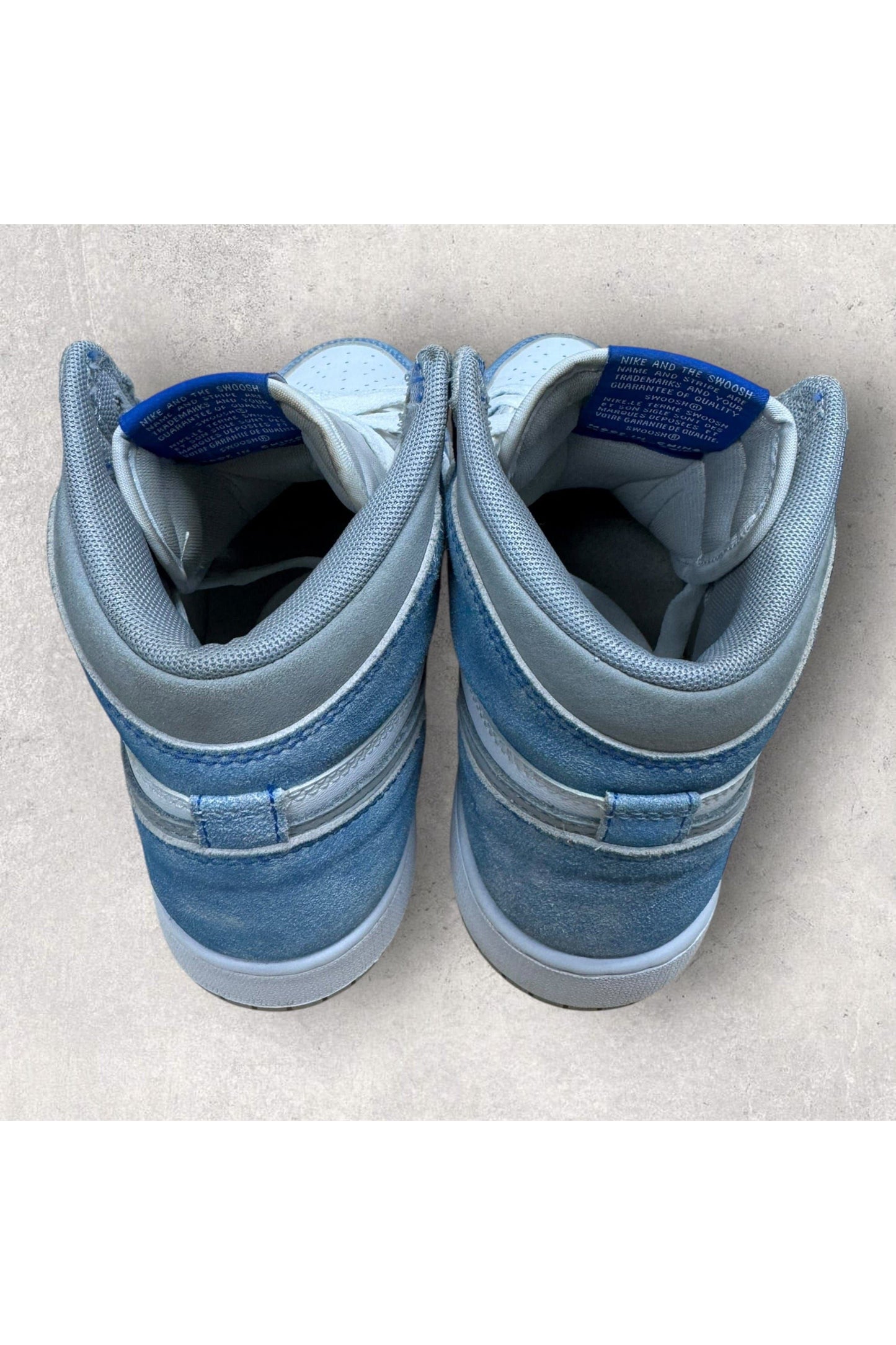 Jordan 1 Retro High Hyper Royal Smoke Grey (GS)- 7Y