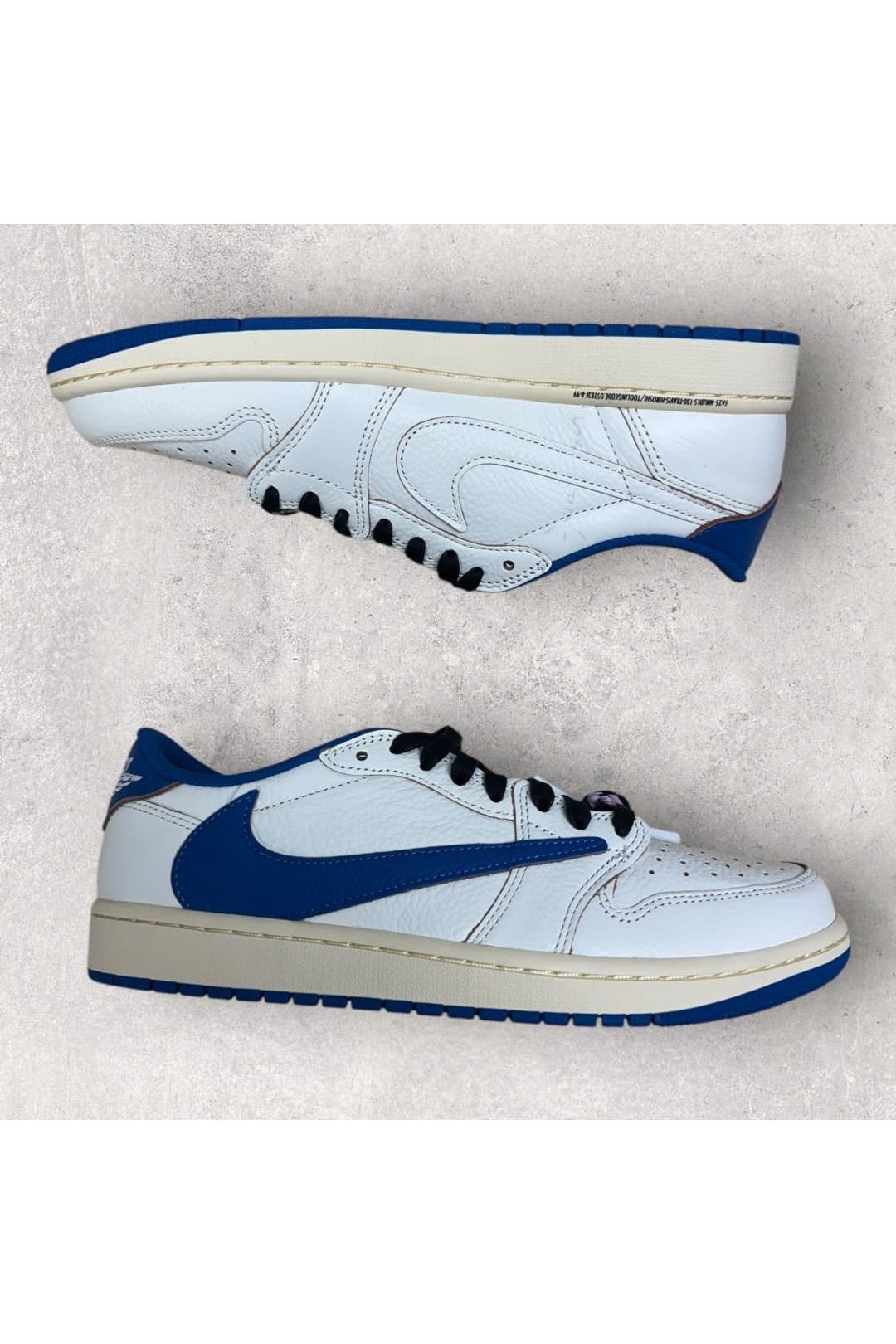 Jordan 1 Retro Low OG SP Fragment x Travis Scott Sail Military Blue- SZ 9