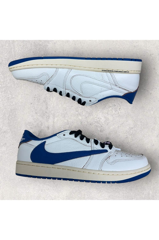 Jordan 1 Retro Low OG SP Fragment x Travis Scott Sail Military Blue- SZ 9