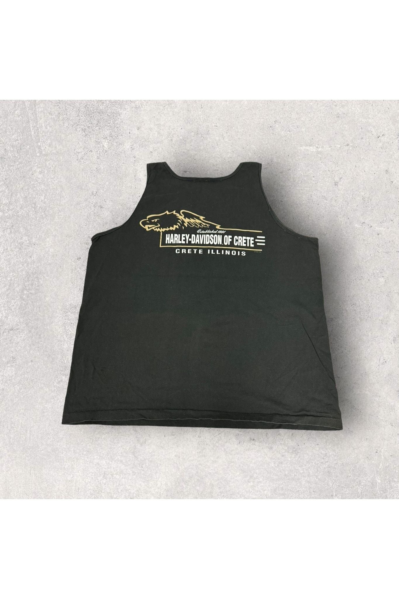 Vintage 1998 Harley-Davidson Crete Illinois Tank- XXL