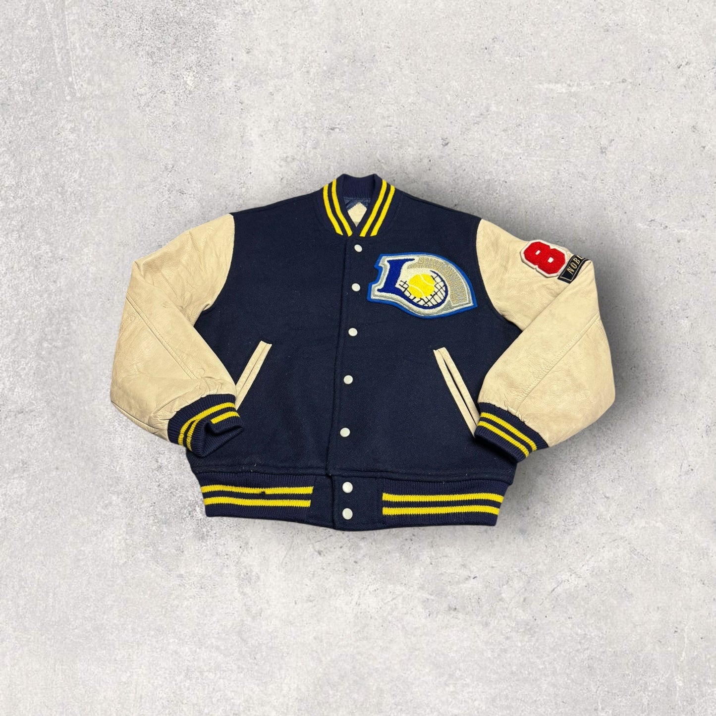 Vintage 1985 Jannu Seikei University Lawn Tennis Association Varsity Jacket- M