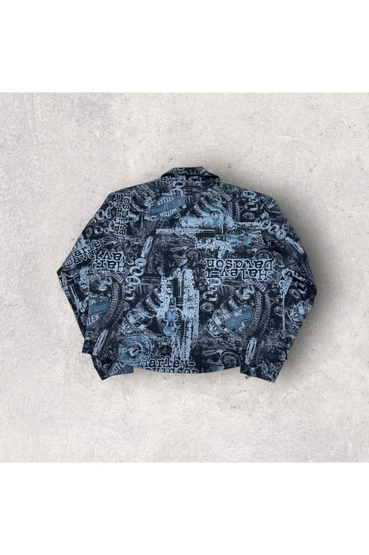 Harley-Davidson Women's All Over Print Light Biker Jacket- XL