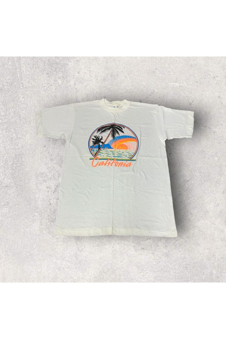 Vintage Single Stitch California Travel Tee- L