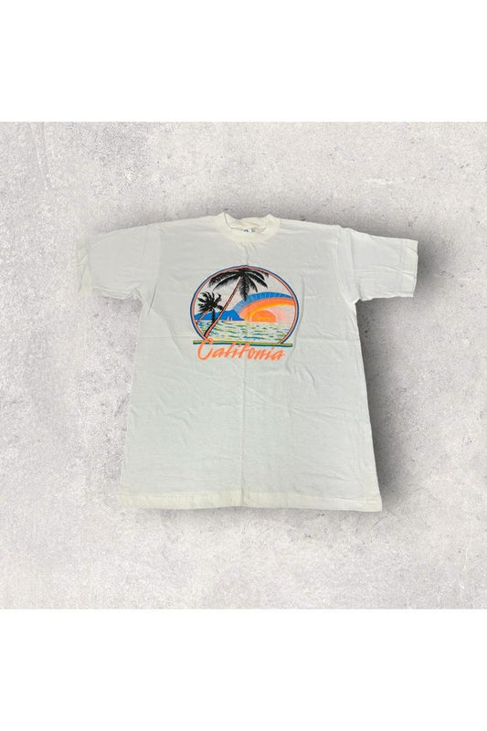 Vintage Single Stitch California Travel Tee- L