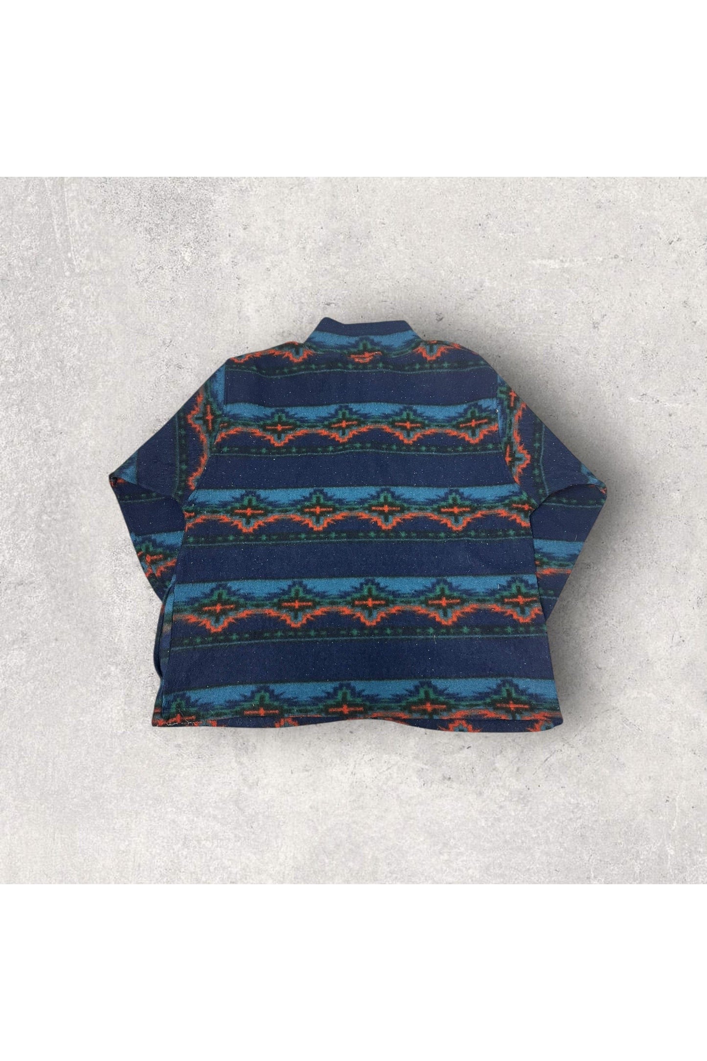 Vintage Denim Express Aztec 1/4 Zip Pullover- L
