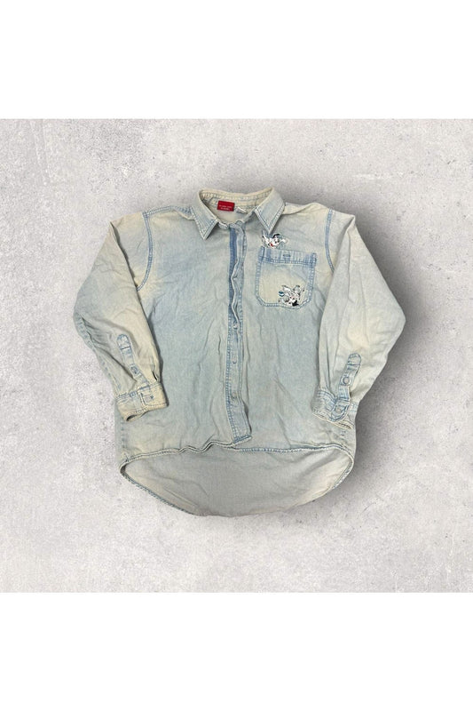 Vintage 101 Dalmatians Embroidered Long Sleeve Button Up- M