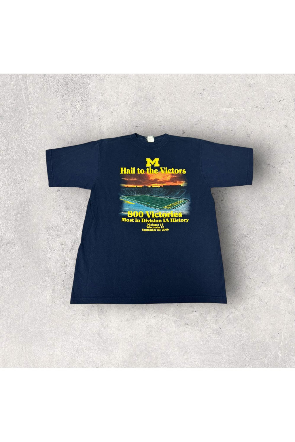 Vintage 2000 Michigan University Hail To The Victors Football Tee- XL