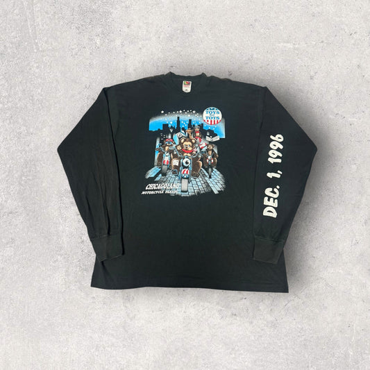 Vintage 1996 Chicago Land Toys for Tots Motorcycle Parade Long Sleeve- XXL