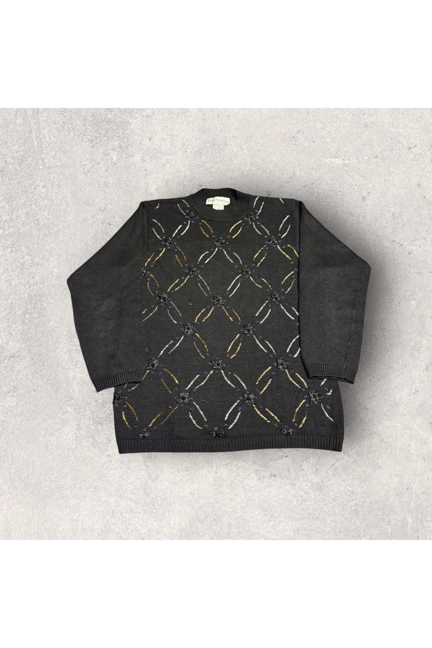 Vintage Norman McNaughton Women's Knit Sweater- M