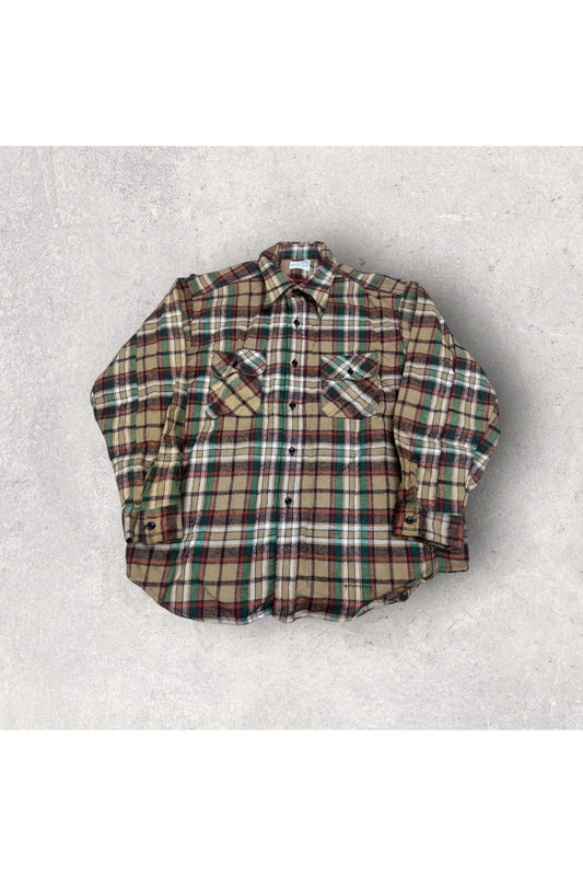 Vintage Big Mike Made In USA Long Sleeve Flannel Button Up- XXL