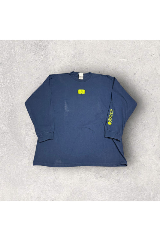 Vintage Y2K Made In USA Nike Silver Tag Nike Lab No Monkey Business Long Sleeve- L