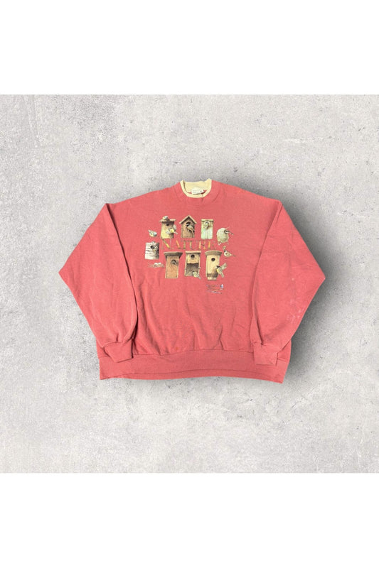 Vintage 90s Marjolein Bastin Nature Crewneck- 3XL
