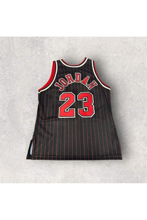 Vintage Deadstock w/ out Tags Michael Jordan Chicago Bulls Pinstripe Champion Made In USA Jersey- SZ 48